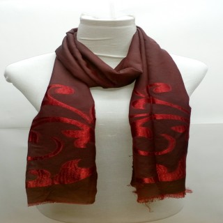 Heavy Brasso Stole- Brownish Red